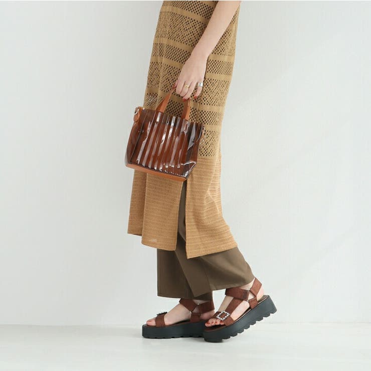 キラキラビジューバックル厚底サンダル | VIVIAN COLLECTION | 詳細画像15 