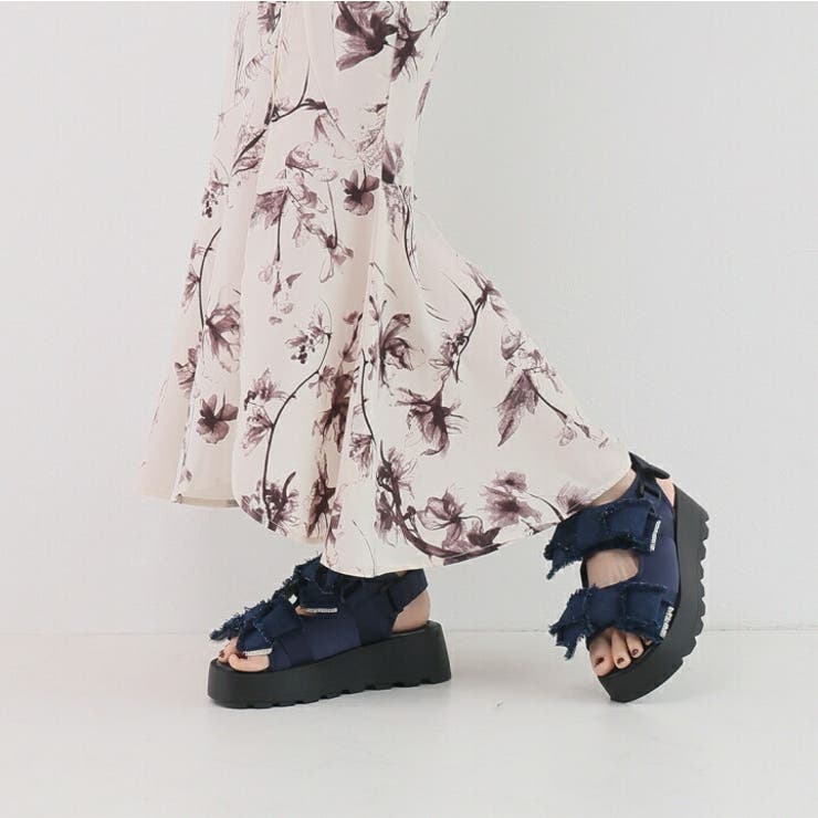 ダブルビッグリボン厚底サンダル | VIVIAN COLLECTION | 詳細画像14 