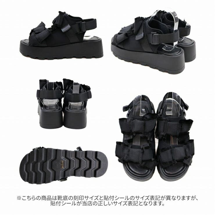 ダブルビッグリボン厚底サンダル | VIVIAN COLLECTION | 詳細画像3 