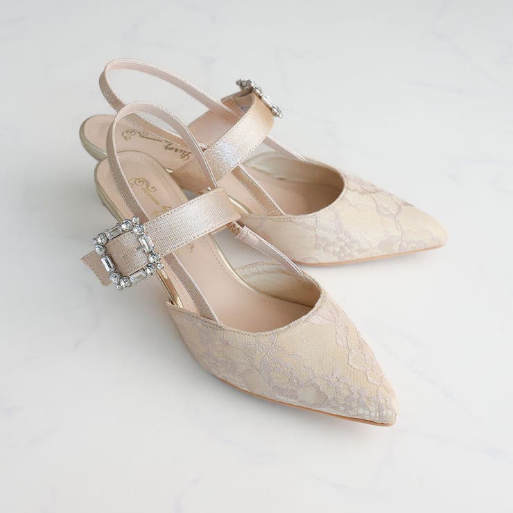 キラキラビジューバックルスリングバックパンプス | VIVIAN COLLECTION | 詳細画像6 