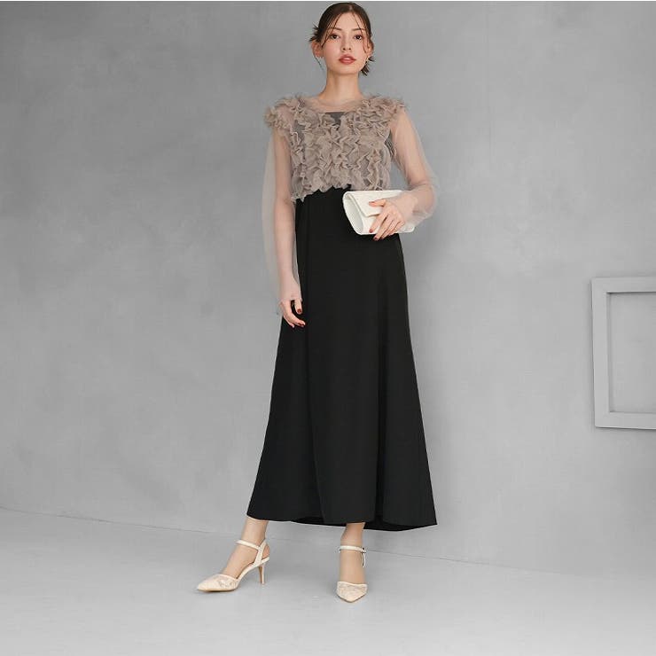 シアーチュールレースグリッターヒールストラップパンプス | VIVIAN COLLECTION | 詳細画像15 