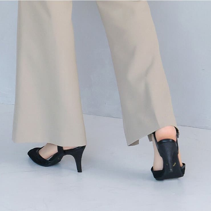 シアーチュールレースグリッターヒールストラップパンプス | VIVIAN COLLECTION | 詳細画像10 