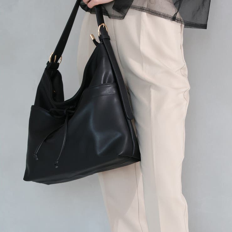 ソフトドローストリングリボンワンショルダー | VIVIAN COLLECTION | 詳細画像12 