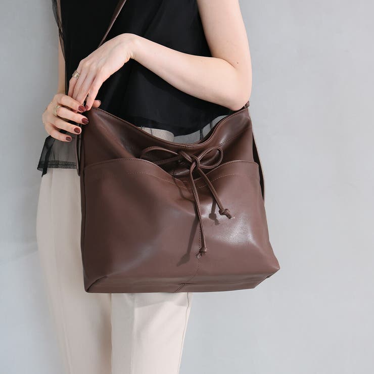 ソフトドローストリングリボンワンショルダー | VIVIAN COLLECTION | 詳細画像14 