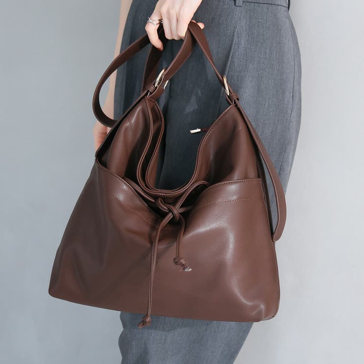 ソフトドローストリングリボンワンショルダー | VIVIAN COLLECTION | 詳細画像16 