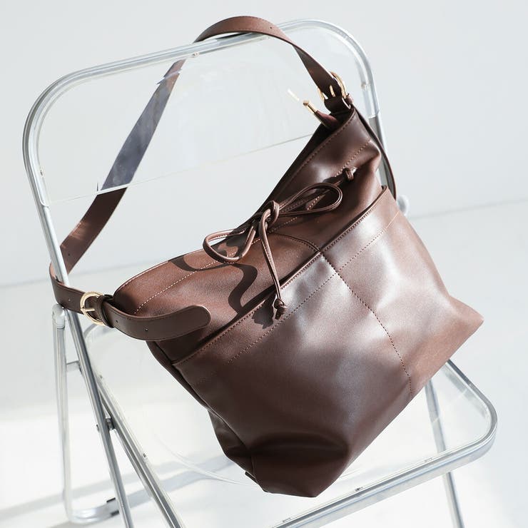 ソフトドローストリングリボンワンショルダー | VIVIAN COLLECTION | 詳細画像5 