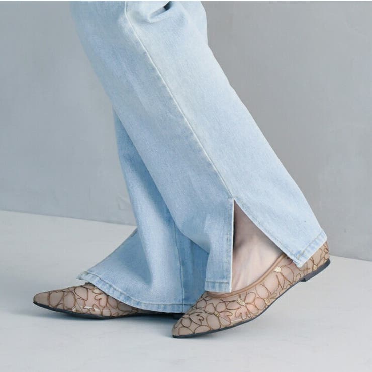 シアーフラワーレースフラットパンプス | VIVIAN COLLECTION | 詳細画像14 