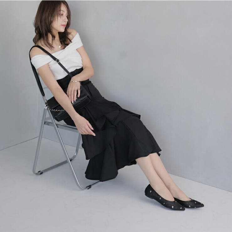 シアーフラワーレースフラットパンプス | VIVIAN COLLECTION | 詳細画像6 