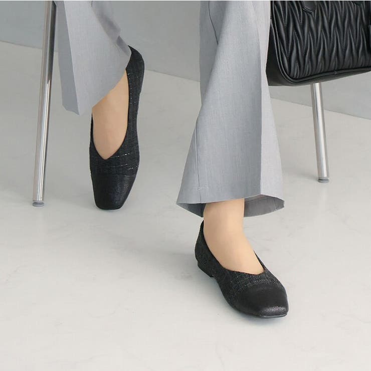 異素材バイカラーフラットパンプス | VIVIAN COLLECTION | 詳細画像12 