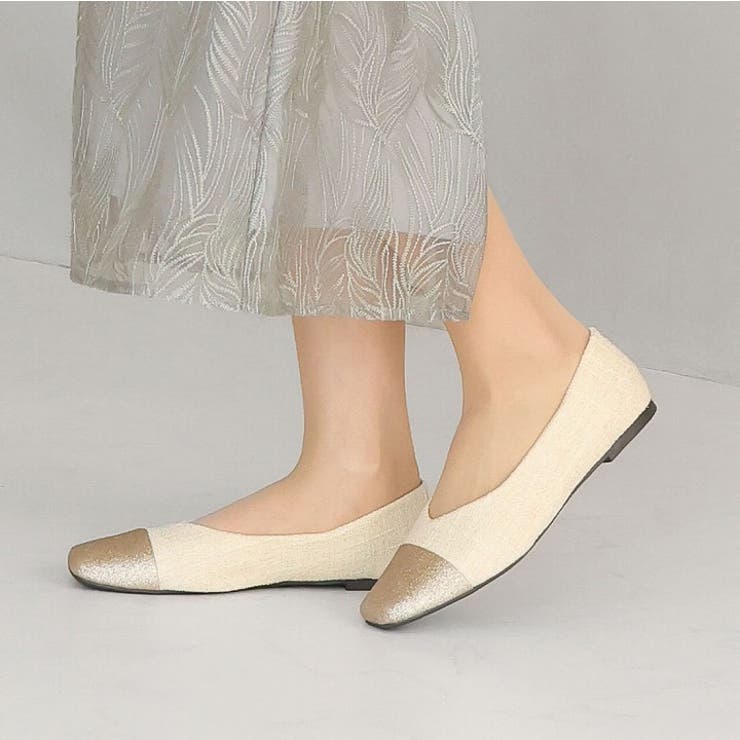 異素材バイカラーフラットパンプス | VIVIAN COLLECTION | 詳細画像13 