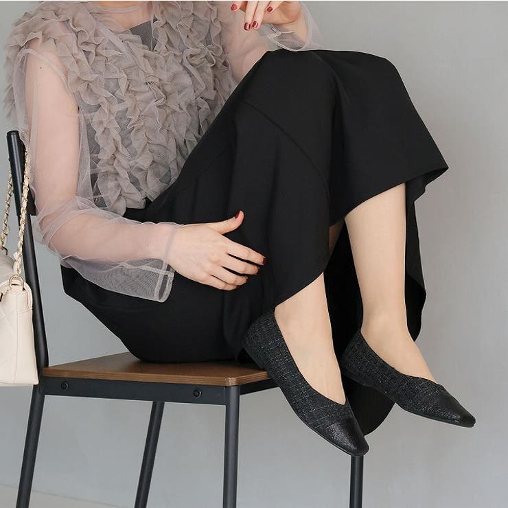 異素材バイカラーフラットパンプス | VIVIAN COLLECTION | 詳細画像18 