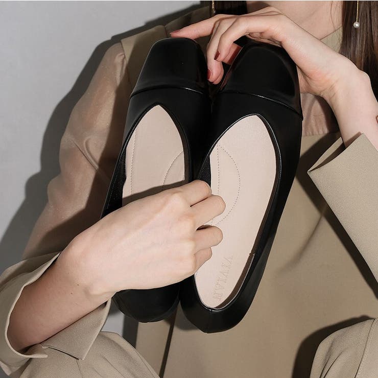 異素材バイカラーフラットパンプス | VIVIAN COLLECTION | 詳細画像5 