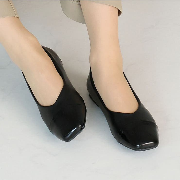 異素材バイカラーフラットパンプス | VIVIAN COLLECTION | 詳細画像8 