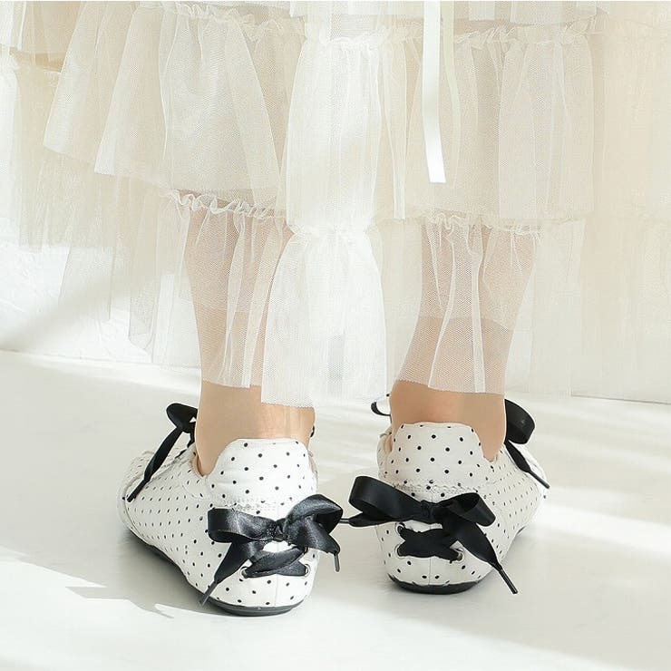 レースアップバレリーナスニーカー | VIVIAN COLLECTION | 詳細画像15 