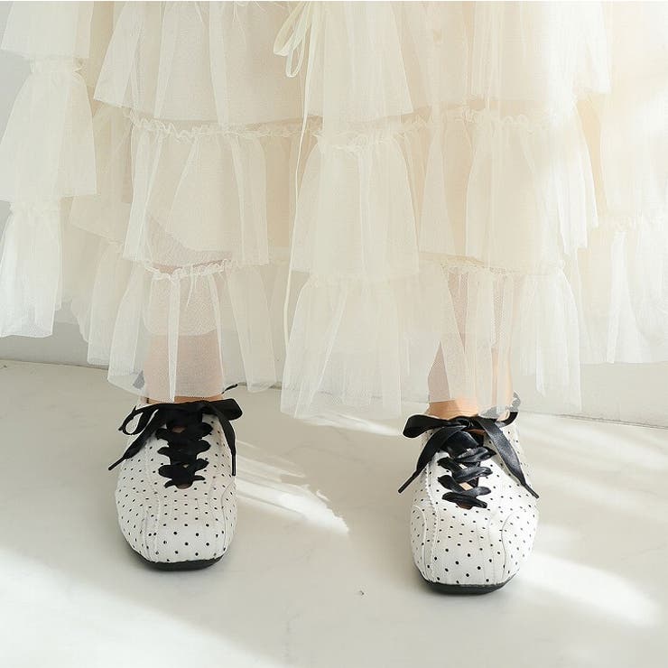 レースアップバレリーナスニーカー | VIVIAN COLLECTION | 詳細画像16 