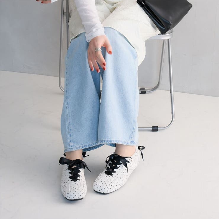 レースアップバレリーナスニーカー | VIVIAN COLLECTION | 詳細画像18 