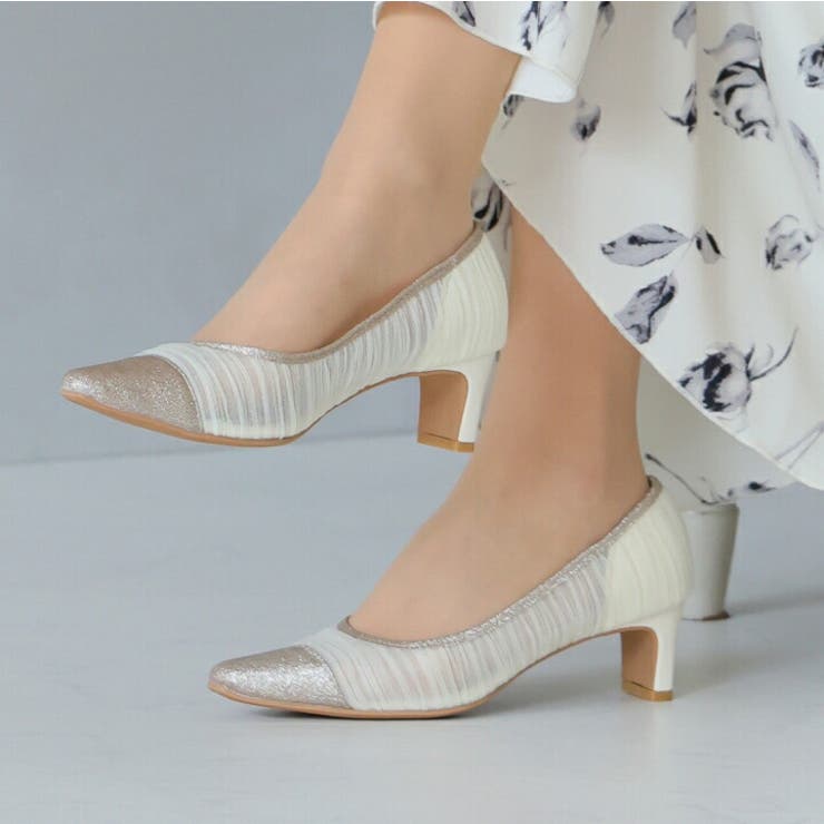 シアーバイカラープレートヒールパンプス | VIVIAN COLLECTION | 詳細画像19 