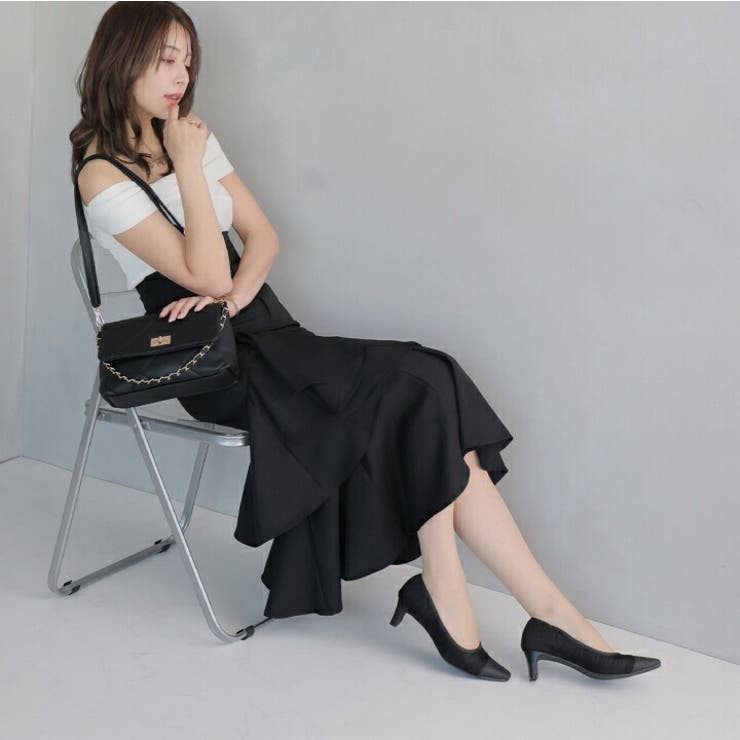 シアーバイカラープレートヒールパンプス | VIVIAN COLLECTION | 詳細画像6 