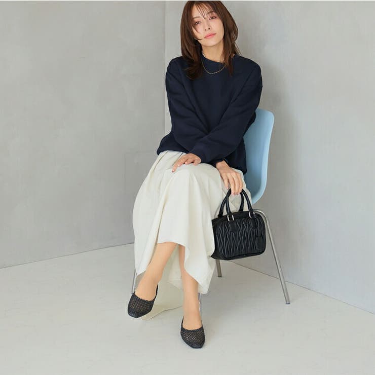 サッ！と履けるシアーラフィアメッシュフラットシューズ | VIVIAN COLLECTION | 詳細画像10 