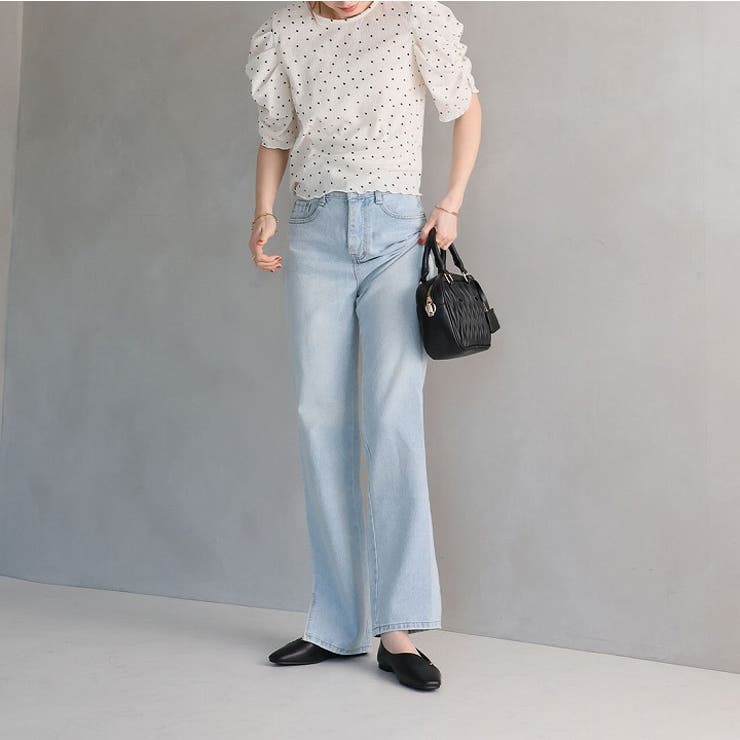 ふわやわゴールドアクセントフラットシューズ | VIVIAN COLLECTION | 詳細画像9 