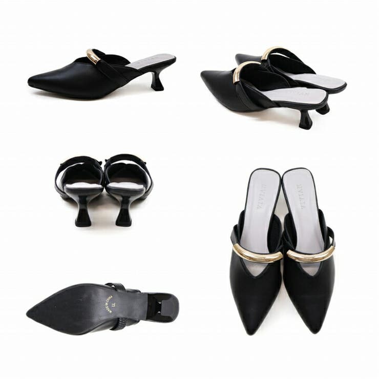 ゴールドモチーフミュールパンプス | VIVIAN COLLECTION | 詳細画像3 