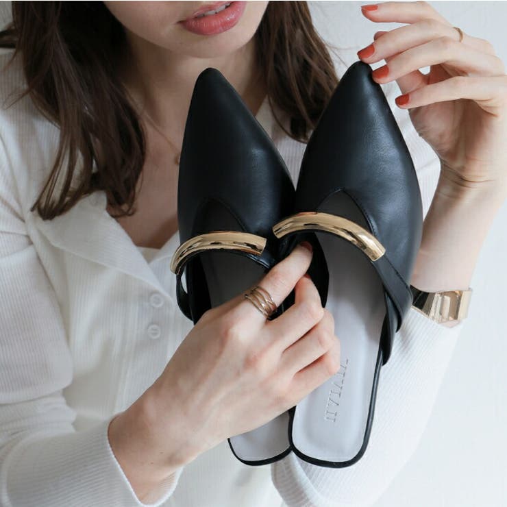 ゴールドモチーフミュールパンプス | VIVIAN COLLECTION | 詳細画像9 