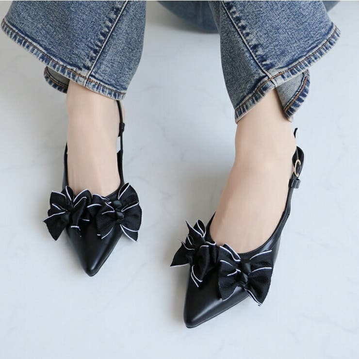 メニーリボンスリングバックパンプス | VIVIAN COLLECTION | 詳細画像12 