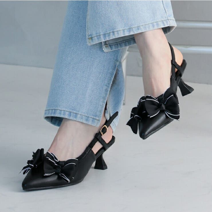 メニーリボンスリングバックパンプス | VIVIAN COLLECTION | 詳細画像14 