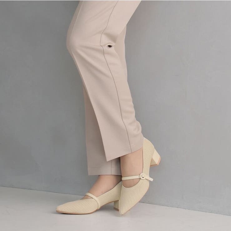 履きごこちやみつき感激 ポインテッドトゥメリージェーン4cmヒールニットパンプス | VIVIAN COLLECTION | 詳細画像19 