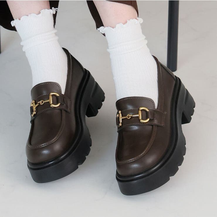 厚底トラックソールビット付きローファー | VIVIAN COLLECTION | 詳細画像19 