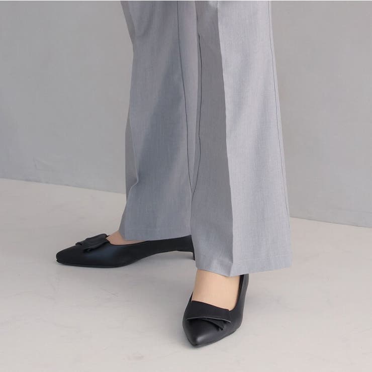 履きごこちやみつき感激 ポインテッドトゥフラップリボン3cmヒールパンプス | VIVIAN COLLECTION | 詳細画像15 