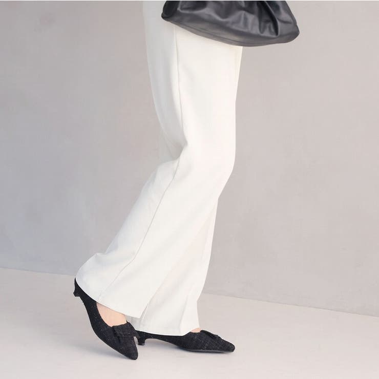 履きごこちやみつき感激 ポインテッドトゥフラップリボン3cmヒールパンプス | VIVIAN COLLECTION | 詳細画像18 