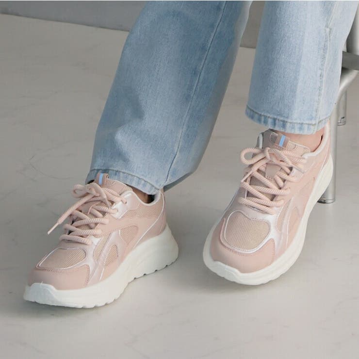 香る底ラメメッシュレースアップスニーカー | VIVIAN COLLECTION | 詳細画像20 