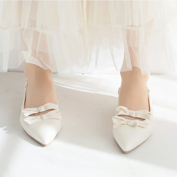 ダブルリボンスリングバックパンプス | VIVIAN COLLECTION | 詳細画像16 