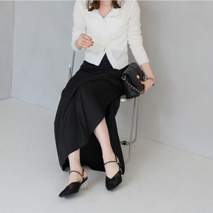 シアーフラワーレース2WAYクリアヒールパンプス | VIVIAN COLLECTION | 詳細画像7 