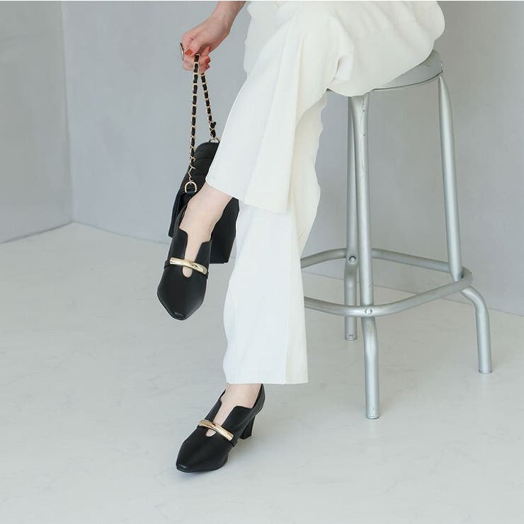 スリットデザインゴールドモチーフパンプス | VIVIAN COLLECTION | 詳細画像13 