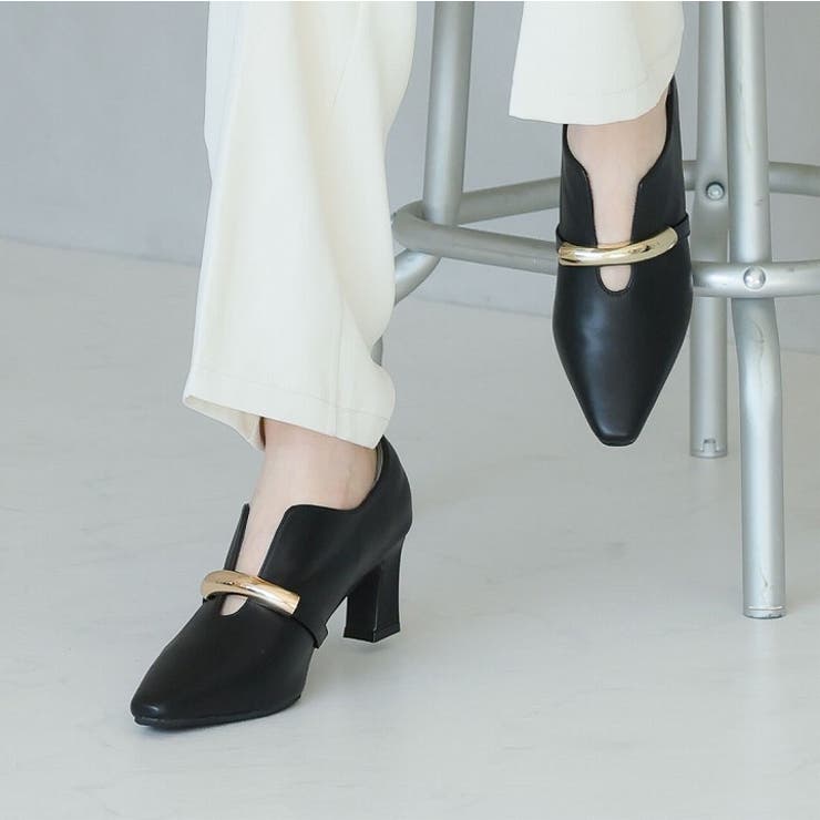 スリットデザインゴールドモチーフパンプス | VIVIAN COLLECTION | 詳細画像14 