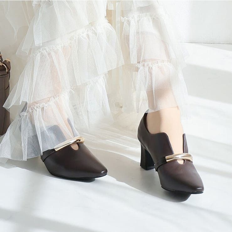 スリットデザインゴールドモチーフパンプス | VIVIAN COLLECTION | 詳細画像18 