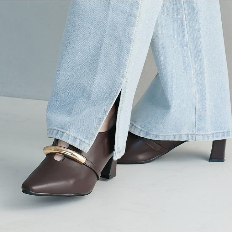 スリットデザインゴールドモチーフパンプス | VIVIAN COLLECTION | 詳細画像19 