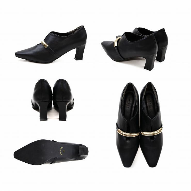 スリットデザインゴールドモチーフパンプス | VIVIAN COLLECTION | 詳細画像4 