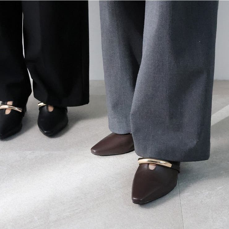 スリットデザインゴールドモチーフパンプス | VIVIAN COLLECTION | 詳細画像7 