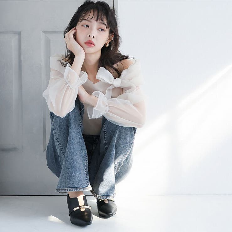 スリットデザインゴールドモチーフパンプス | VIVIAN COLLECTION | 詳細画像8 