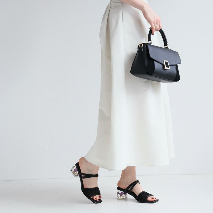 バックル付き異素材コンビフラップ2WAYバッグ | VIVIAN COLLECTION | 詳細画像12 