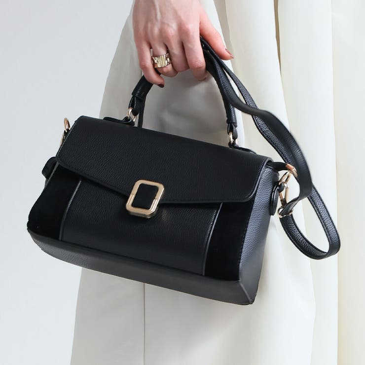 バックル付き異素材コンビフラップ2WAYバッグ | VIVIAN COLLECTION | 詳細画像13 