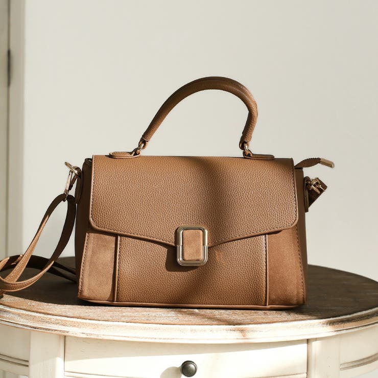 バックル付き異素材コンビフラップ2WAYバッグ | VIVIAN COLLECTION | 詳細画像5 