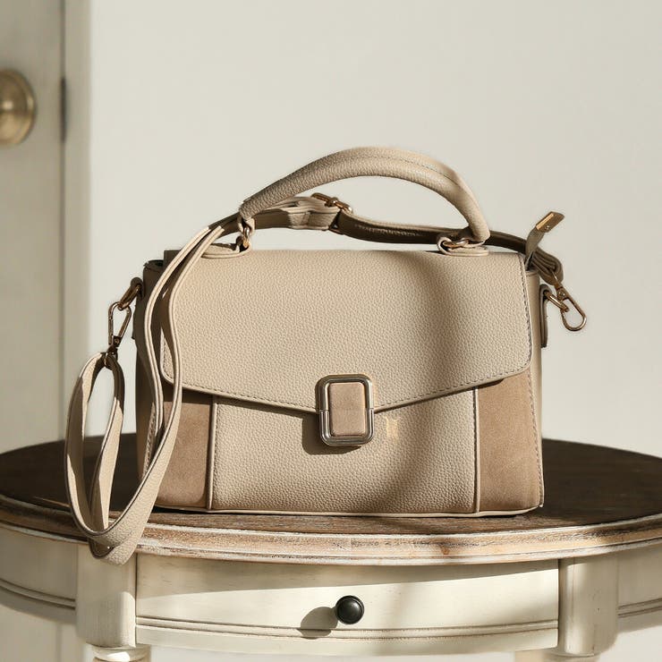 バックル付き異素材コンビフラップ2WAYバッグ | VIVIAN COLLECTION | 詳細画像6 
