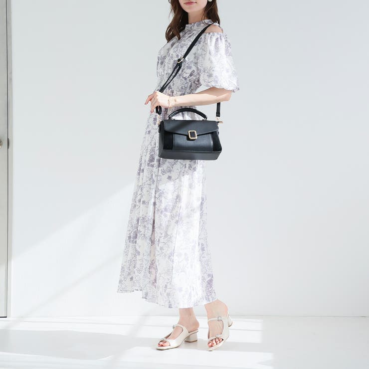 バックル付き異素材コンビフラップ2WAYバッグ | VIVIAN COLLECTION | 詳細画像10 