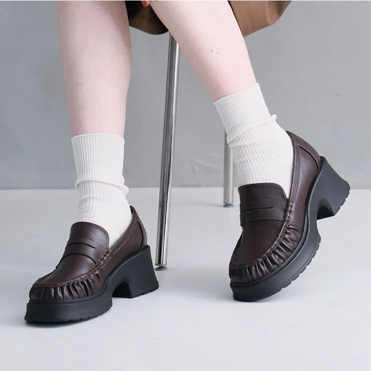 厚底ギャザーローファー | VIVIAN COLLECTION | 詳細画像15 