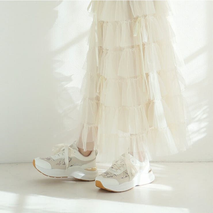 シアーフラワー替え紐付き2WAYスニーカー | VIVIAN COLLECTION | 詳細画像10 