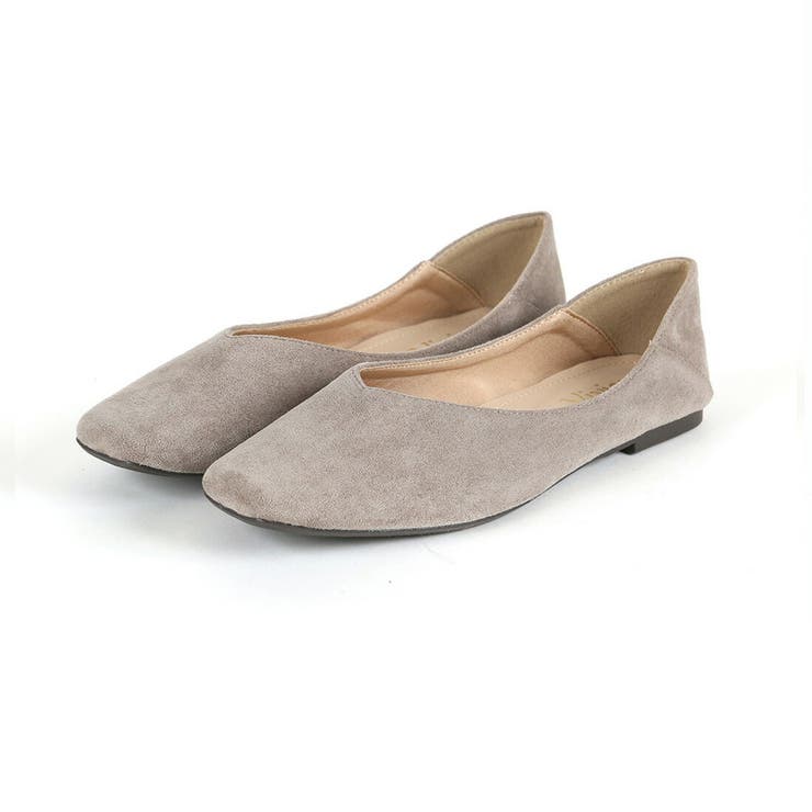 グレースエード | スクエアトゥVカットバブーシュ | VIVIAN COLLECTION